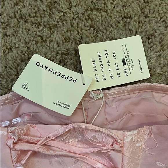 Strapless Peppermayo Dress size 2 Pink Prom Homecoming - Picture 2 of 3